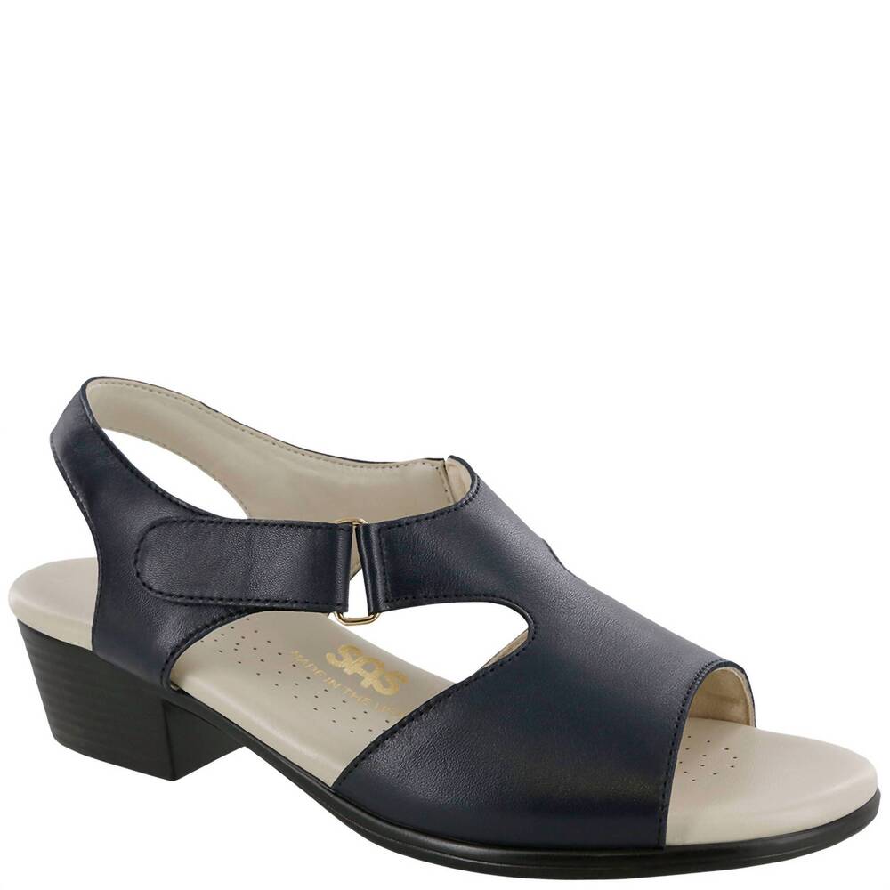 NEW SAS women's suntimer sandal - narrow in navy